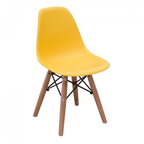 Silla Infantil Holly Base Madera Amarilla